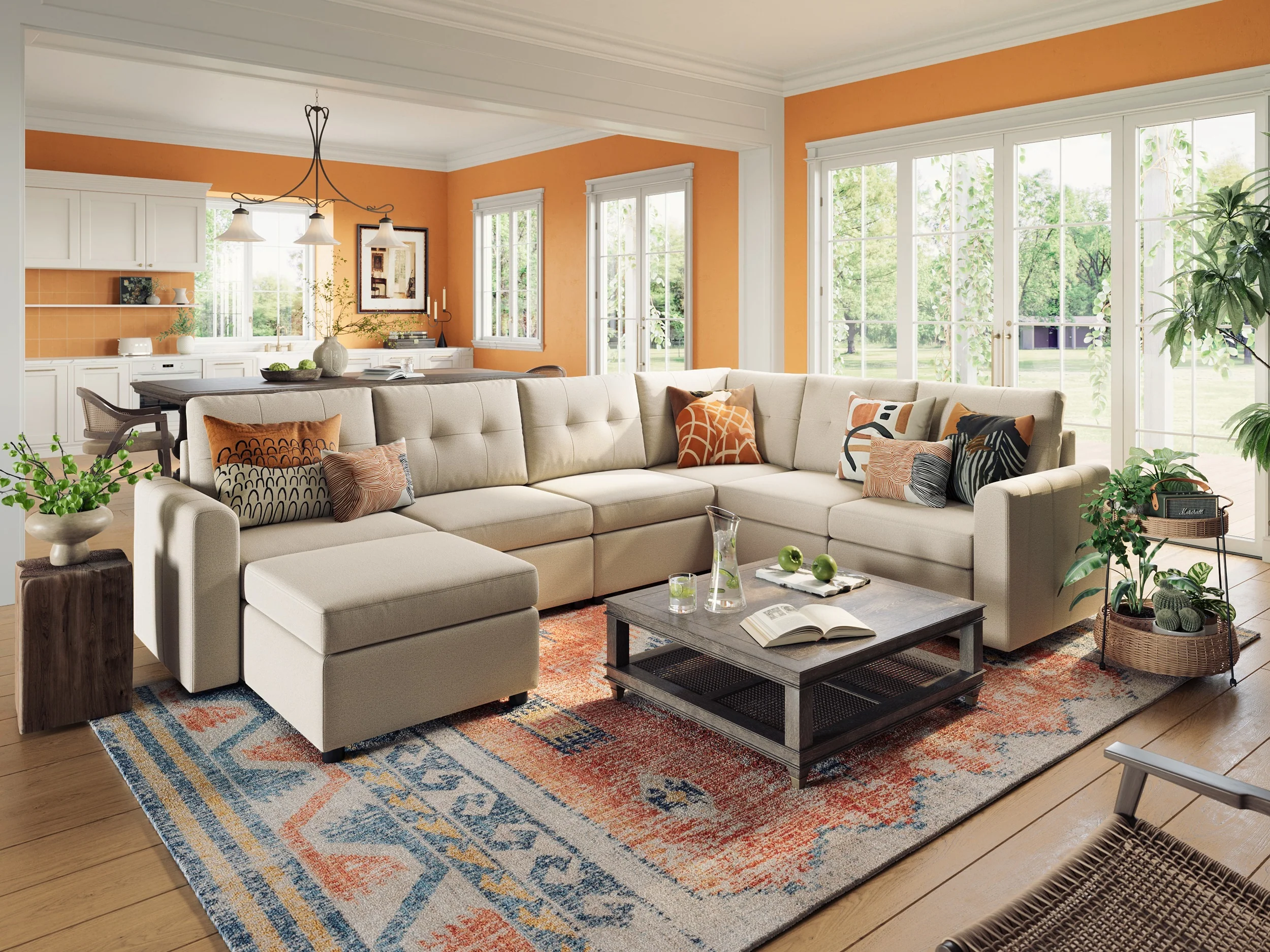 RUBIK III 5 Seats with Corner & Ottoman - Image 8
