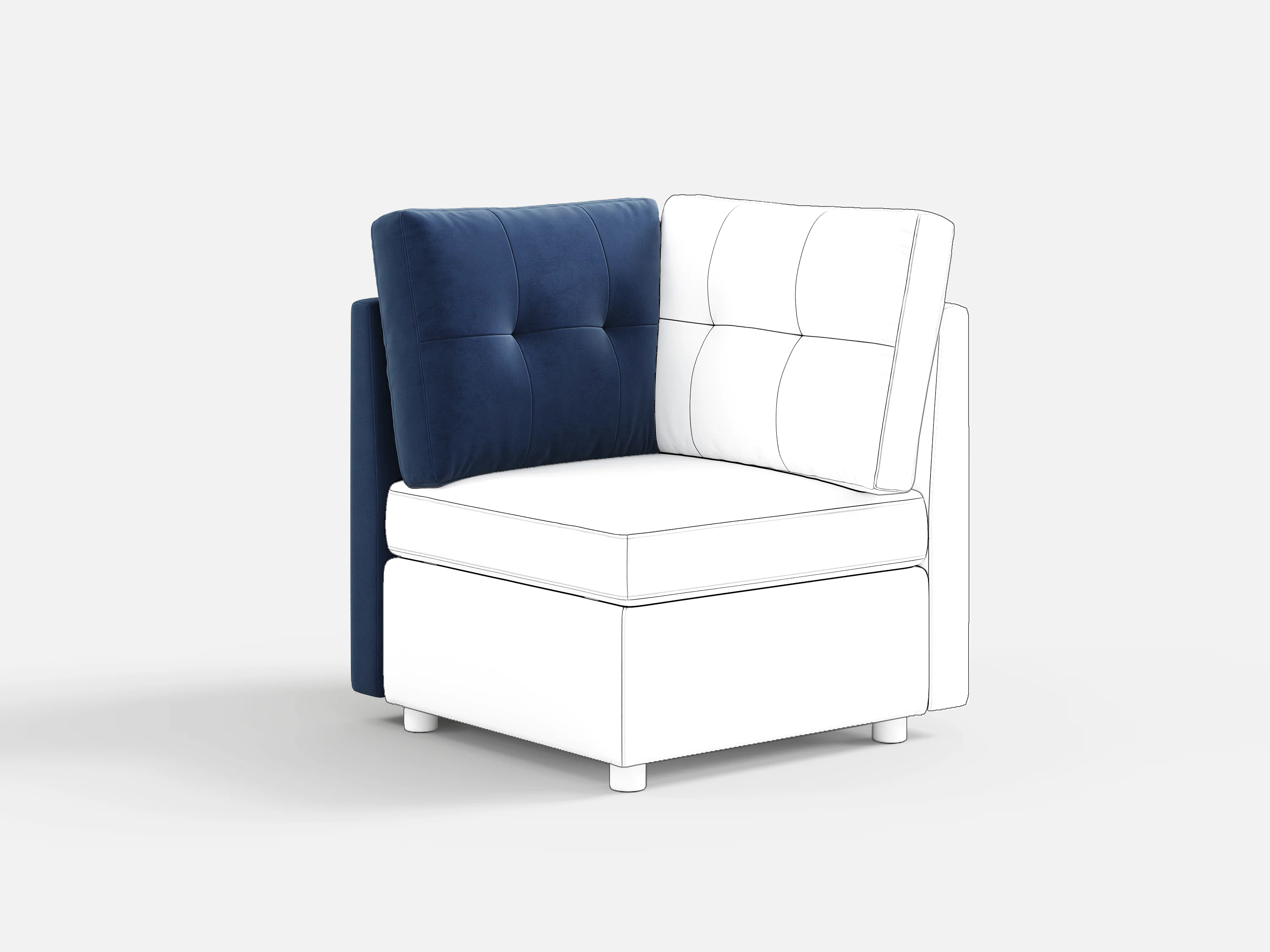 RUBIK III Armrest & Seat & Ottoman & Corner & Seat Cushion & Backrest & Back Cushion - Image 61